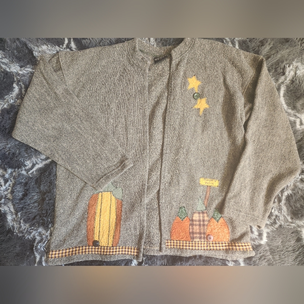 Pumpkin Patch Cardigan Sweater XL
